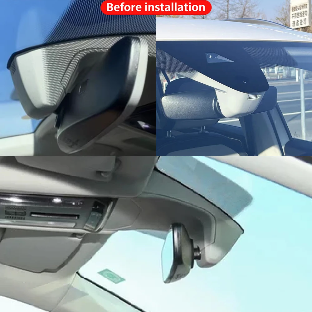 JHJHCAR for Volkswagen VW Passat North America 2019-2024 Wifi OEM DVR 4K Dash Cam Front Rear Camera Night Vision Video Recorder