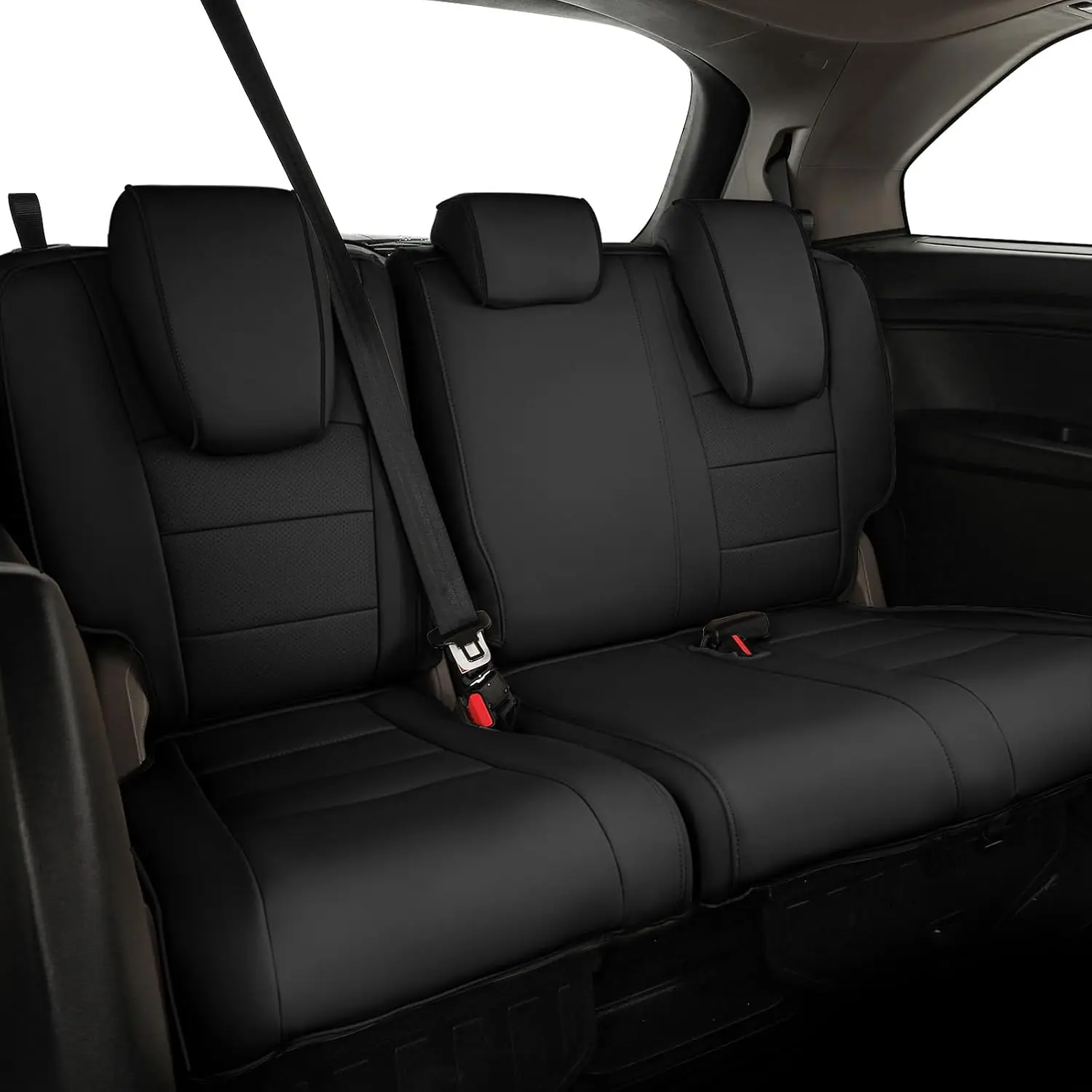 EKR Odyssey Car Seat Covers Custom Fit For Honda Odyssey 2011-2026 EX/EX-L/Touring/Elite/SE 8 Seats Leather Full Set Seat Protector