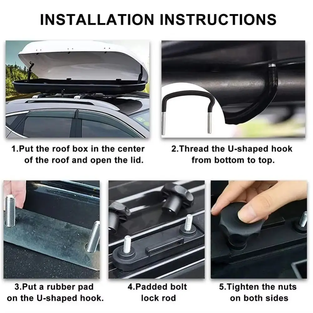 

195 Iron Mounting Fitting Kit High Hardness Not Easily Deformed U-shaped Accessory Kit Light Weight Space Saving