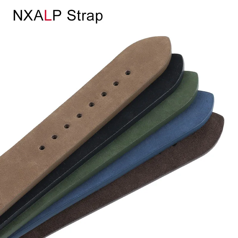 Retro Genuine Leather Strap 20mm 22mm Quick Release Cowhide Watchband Handmade Stitching Bracelet High Quality Business Band