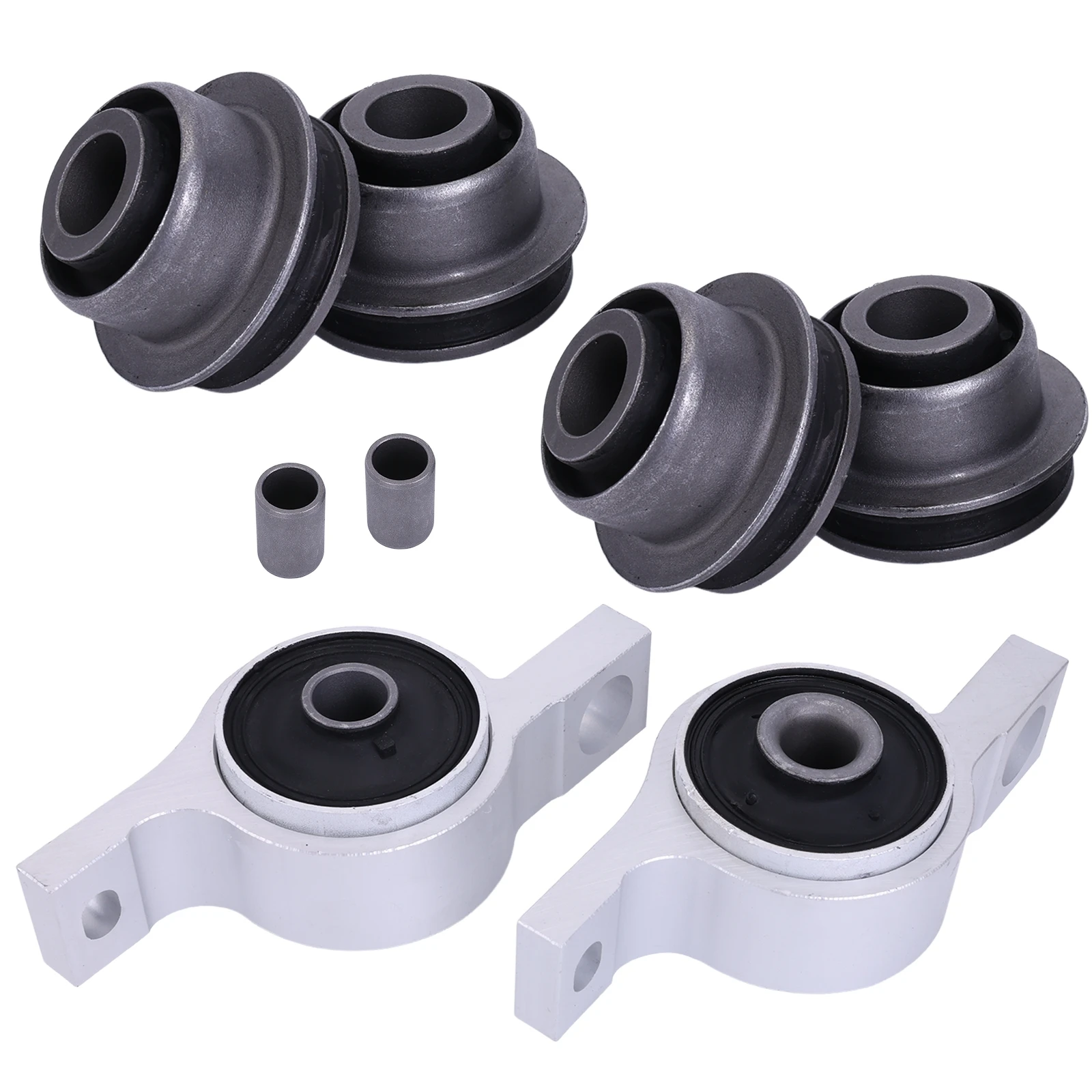 4Pcs Front Lower Control Arm Bushing Kit with Bracket Compatible for IS250 IS350 GS430 GS4560 Replaces 48075-30020 48620-30290A