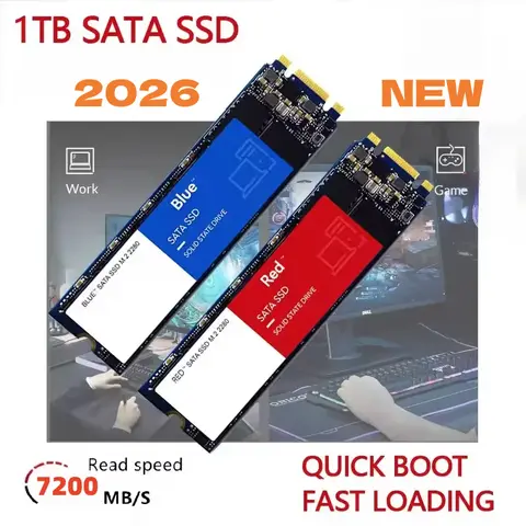 2026 New PCIe NVME 500GB SSD M2 2280 Drive Hard Disk High-Speed SSD  SATA Disk Internal Hard Drive for Laptop Computer Desktop