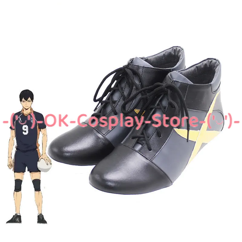 Kageyama Tobio Cosplay Shoes Anime Cosplay Props PU Leather Shoes Halloween Carnival Boots  Custom Made