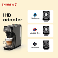 HiBREW H1B Coffee Machine Capsule Adapter System Parts For Nespresso or Dolce Gusto or Ground Coffee or ESE Pod or Caffitaly