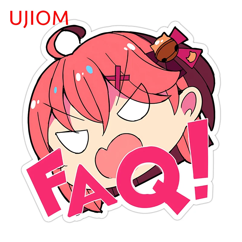 UJIOM Sakura Miko Cute Wall Sticker Attractive Hololive Door Stopper Computer Cooler Decal Chic Waterproof Delicate Wallpapers