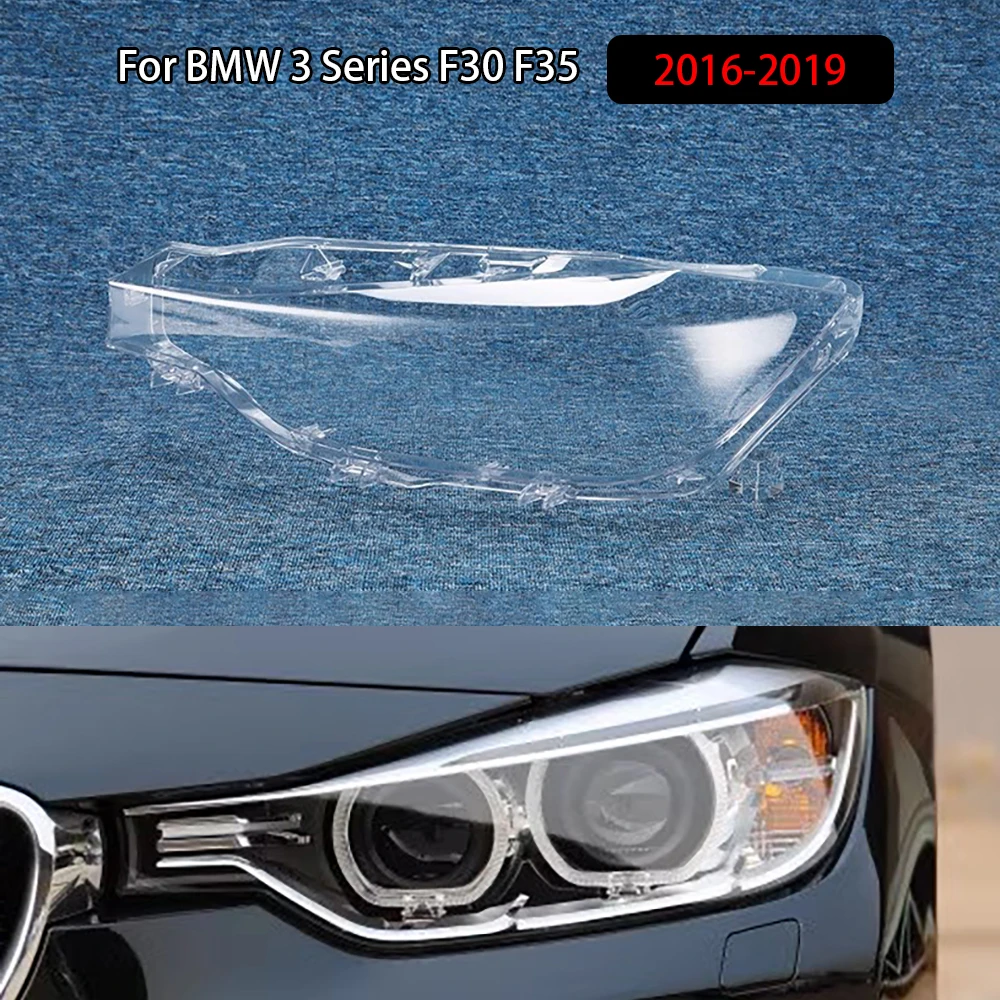 

For BMW 3 Series F30 F35 2016-2019 Front Headlamp Cover Transparent Lampshade Headlight Shell Lamp Shade Plexiglass