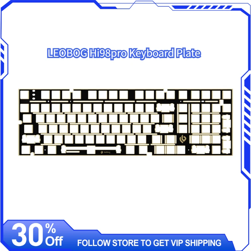 

LEOBOG Hi98pro Механическая клавиатура Пластина для киберспорта Gamer FR4 Золотая тонущая позиционирующая пластина Аксессуары для клавиатуры по индивидуальному заказу