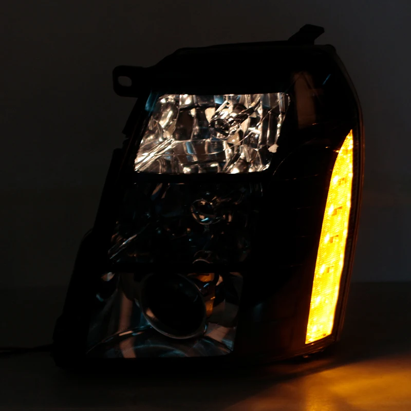Car Front Bumper Headlights Headlamp Headlamps Without Bulbs For Cadillac Escalade 2007 2008 2009 2010 2011 2012 2013 2014