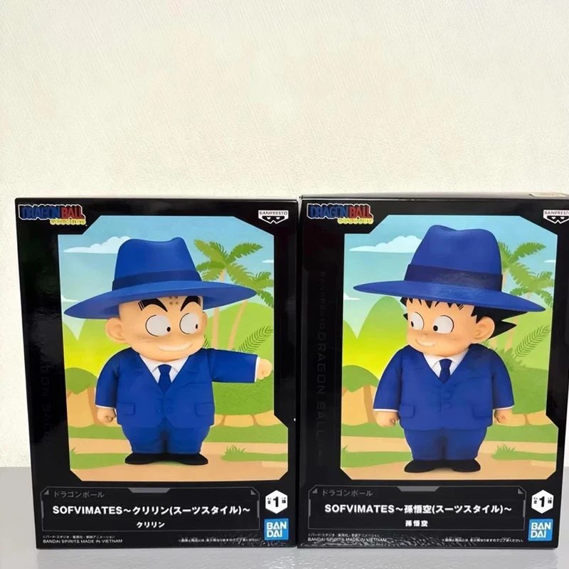Oryginalna figurka kolekcjonerska Bandai BANPRESTO Son Goku Krillin Kame Sennin SOFVIMATES, model anime, zabawka, ozdoba, prezent dla dzieci
