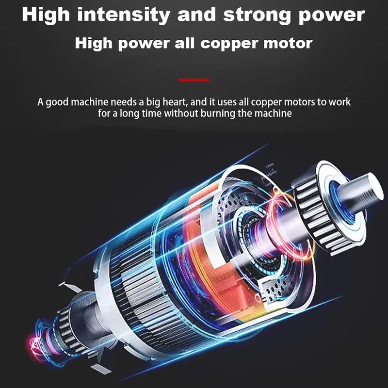 Electric Rivet Gun 26V Riveter Gun Brushless Rivet Screwdriver Cordless Rechargeable Rivet Nut Gun Power Tool LED Light