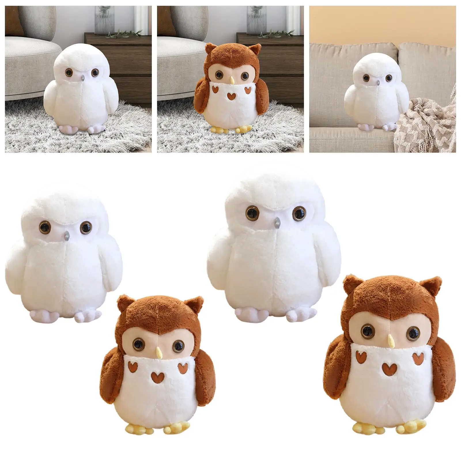 

Plush Owl Doll ,Plushie Pillow Ornament ,Collection,Comfortable , Stuffed Animal Toy for Home Decoration Girls Boys Kids