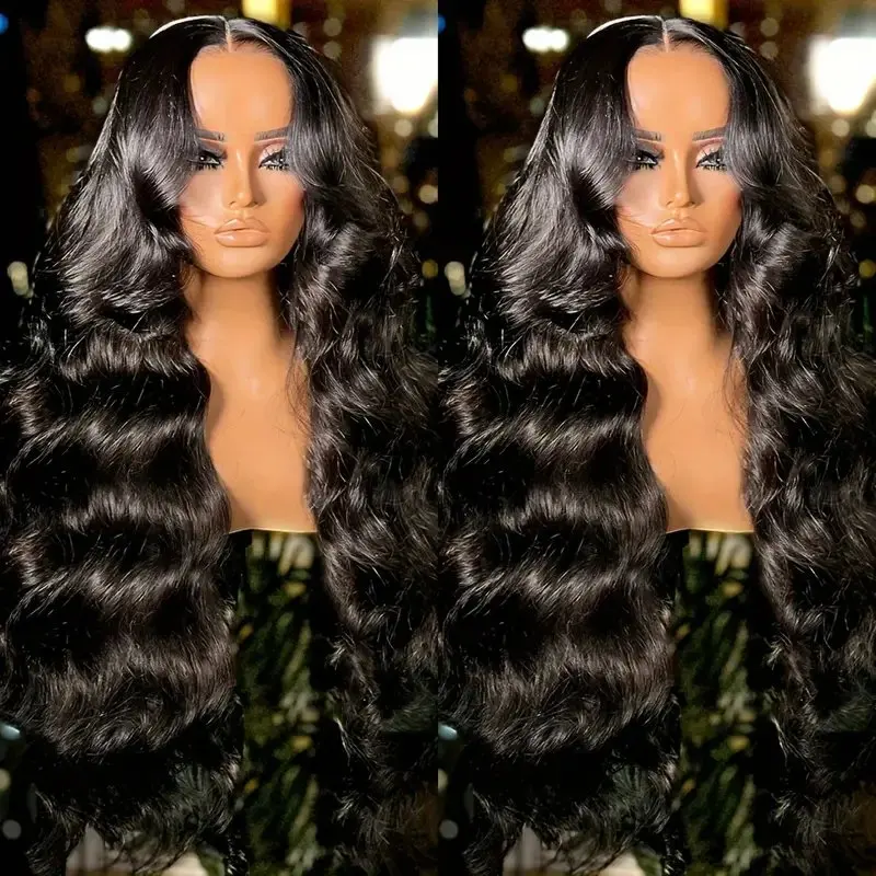 Rosabeauty HD Transparent 13X4 Body Wave Lace Front 13X6 Lace Frontal Human Hair Wigs 5x5 Glueless Water Wave Wigs 250 Density