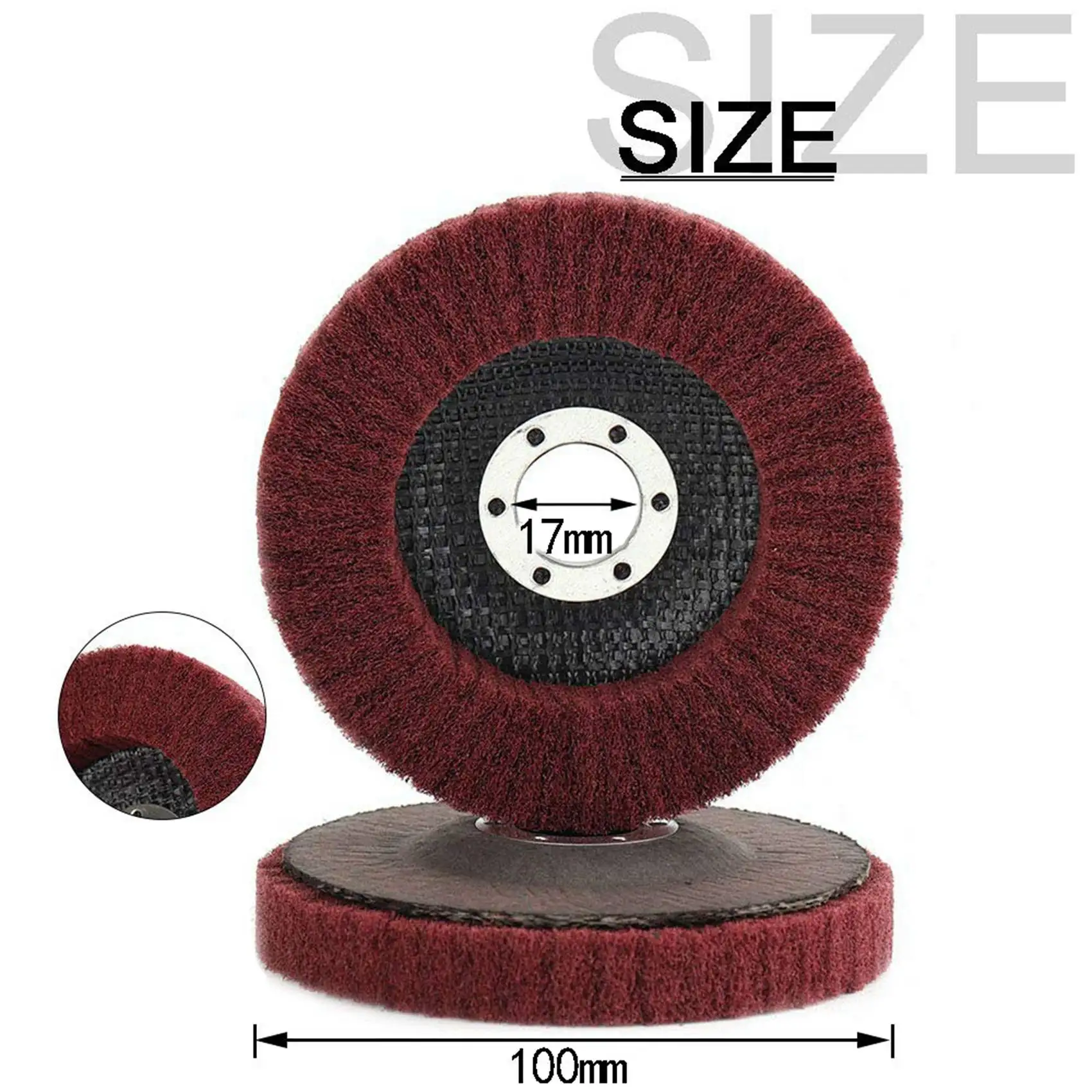 

Premium-10Pcs 4 Inch Nylon Fiber Flap Disc Polishing Grinding Wheel,Scouring Pad Buffing Wheel For Angle Grinder