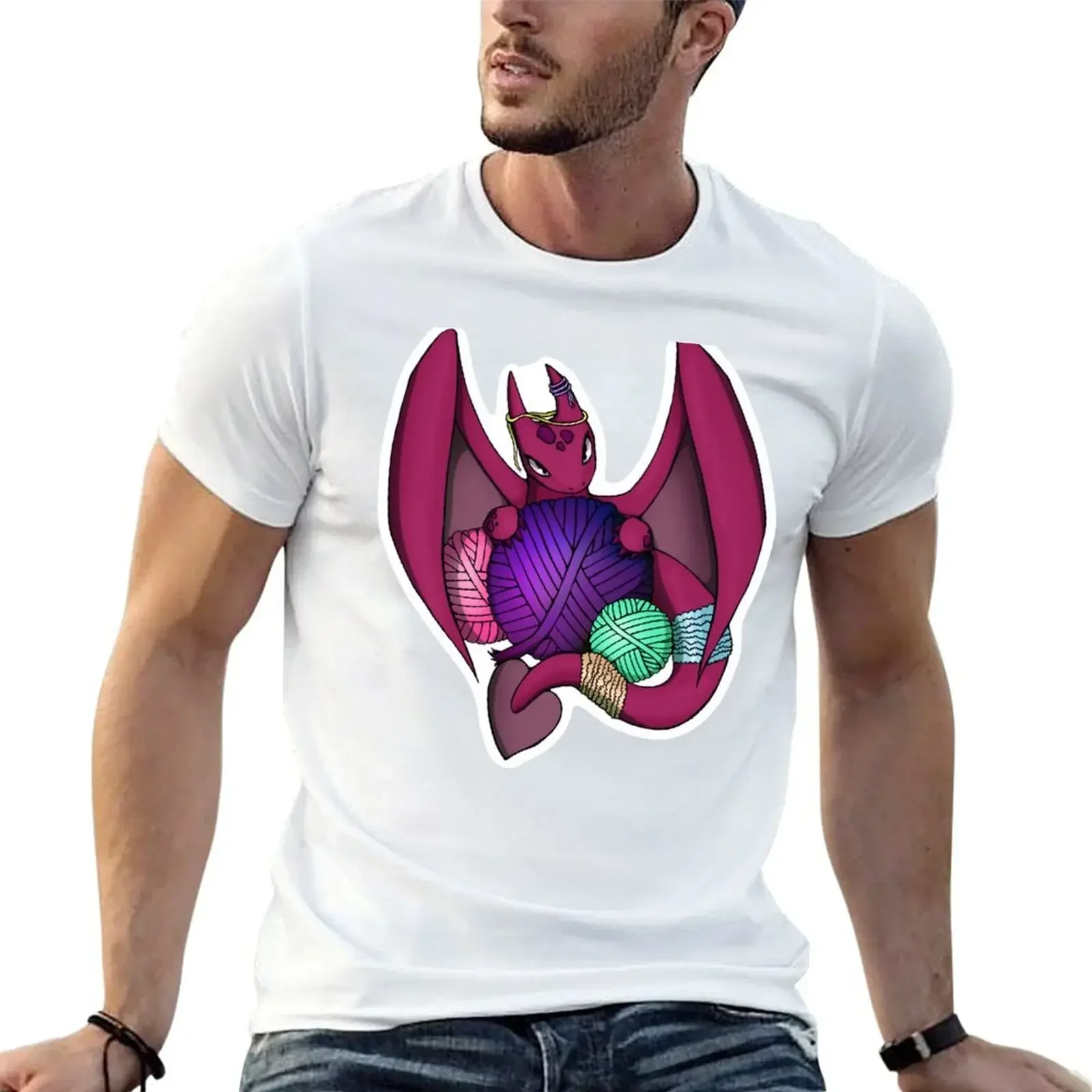 

Yarn Dragon T-Shirt anime figures anime clothes plus sizes basketball graphic tees mens funny t shirts