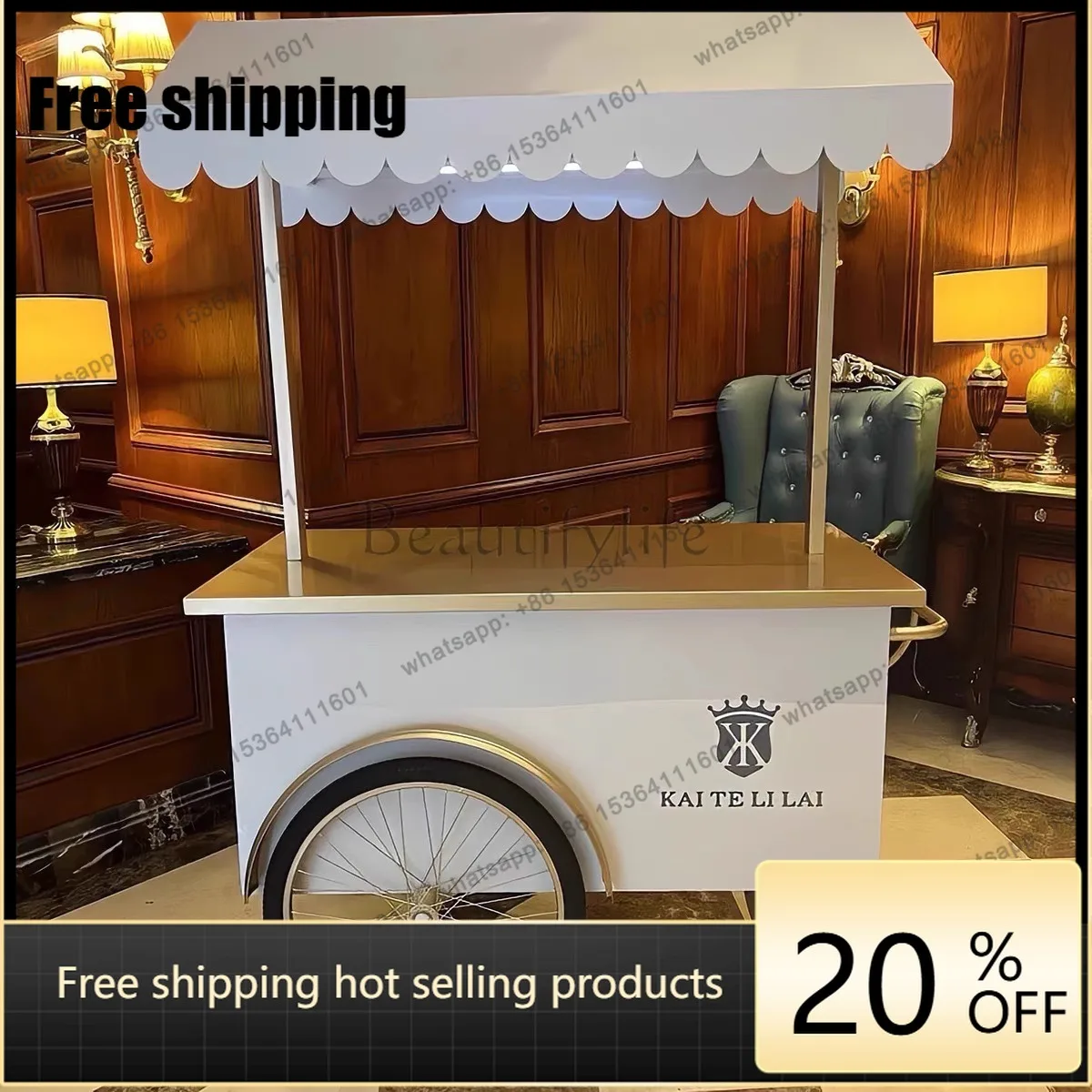 Factory Direct Multifunctional decorative float stall mobile coffee event exhibition field exhibition car