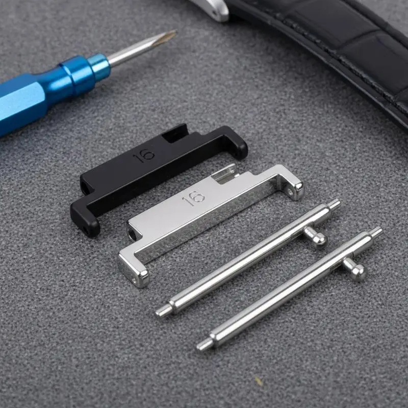 2Pcs Watch Strap Connection Adapter Stainless Steel 16-20mm Replacements for Casual Watch Band Modification