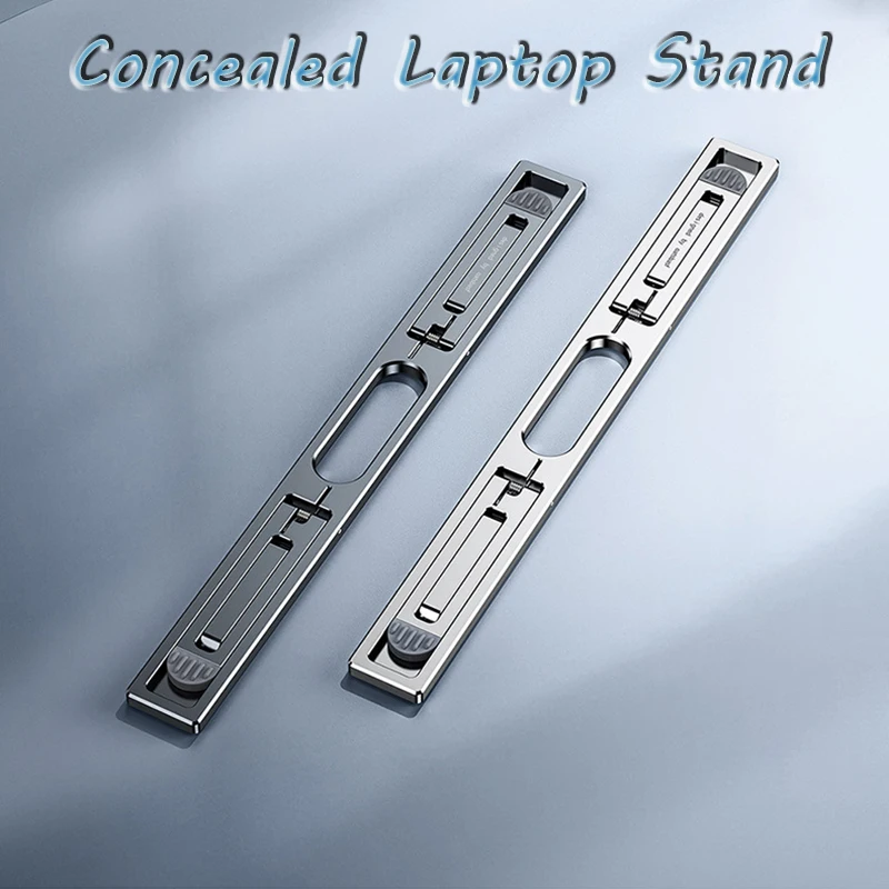 Laptop Stand Adjustable Desktop Heightened Base Aluminum Alloy Radiator Folding Portable Base Pad Height Concealed Laptop Stand