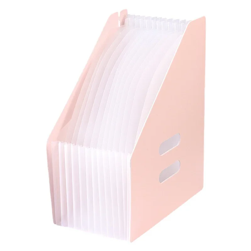 A4 Accordion Folder Clear Index Labels Expanding Document Folder File Organizer Desk Management for Office File Cabinet