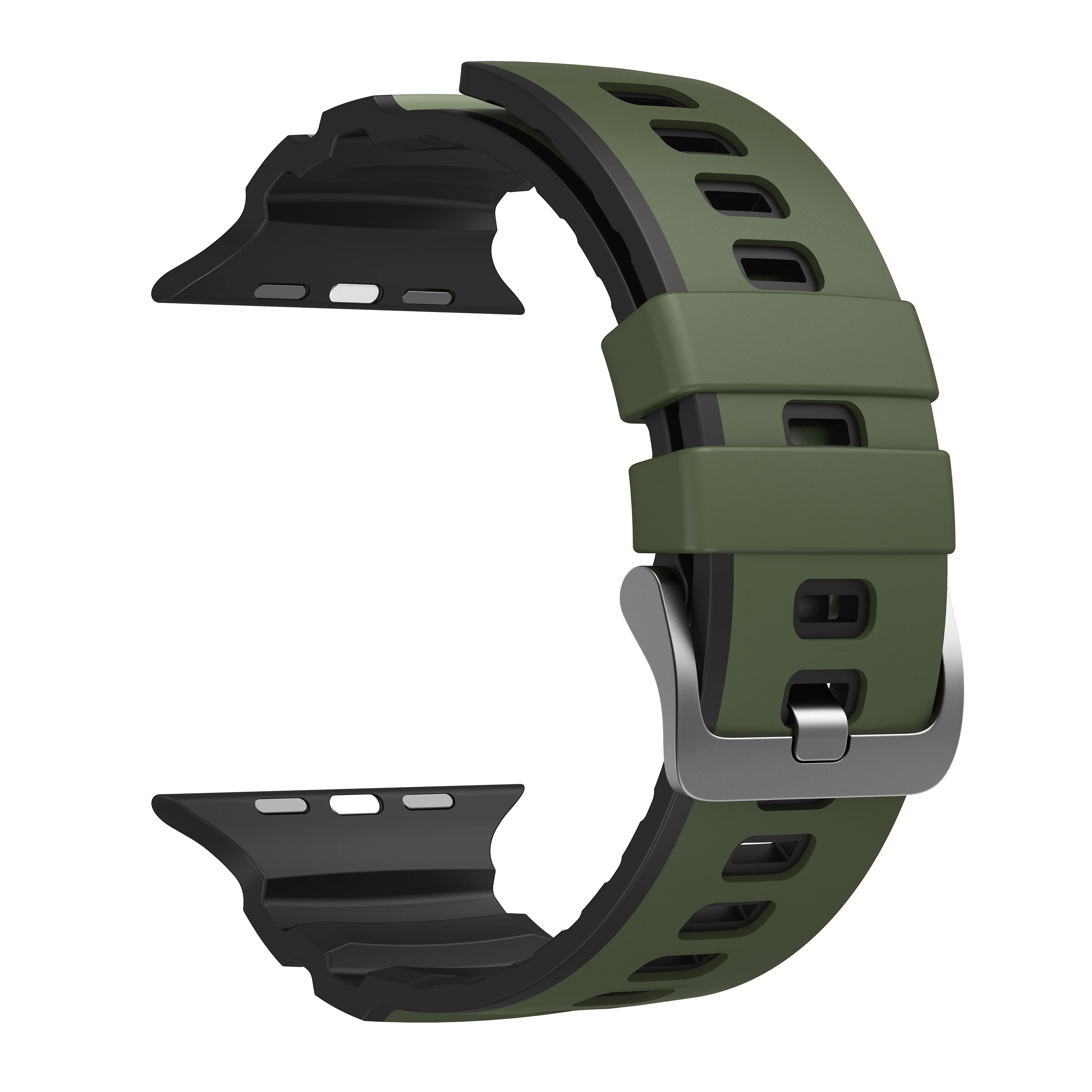 Für Apple Watch Ultra 2/3 Armband 49mm 46mm 45mm 44mm 42mm Trail Sport Silikon-Armband Correa Strap Series 11/10/9/8/7/SE 3 Gürtel – Detail 1