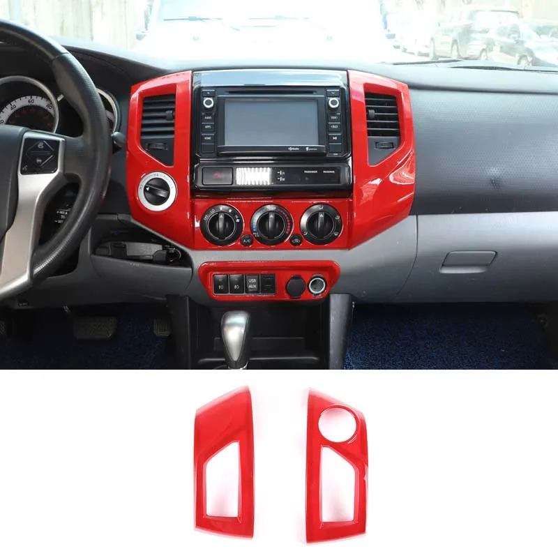 

For Toyota Tacoma 2011-2015 Central control air outlet frame decorative stickers ABS car interior modification accessories