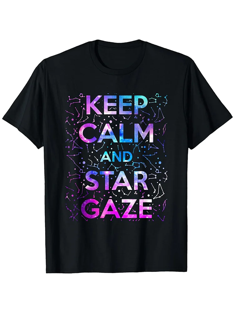تي شيرت Stargazing Astronomy Lover Constellation Star Gazing WHX 180g