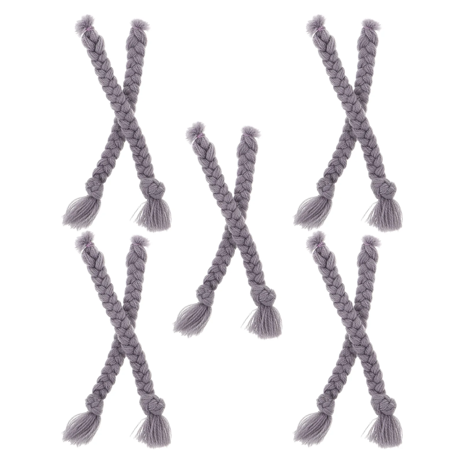 

10pcs Christmas Gnome Making Material Premium Faux Braids For Diy Handmade Holiday Crafts Sewing Supplies Gnome Accessories