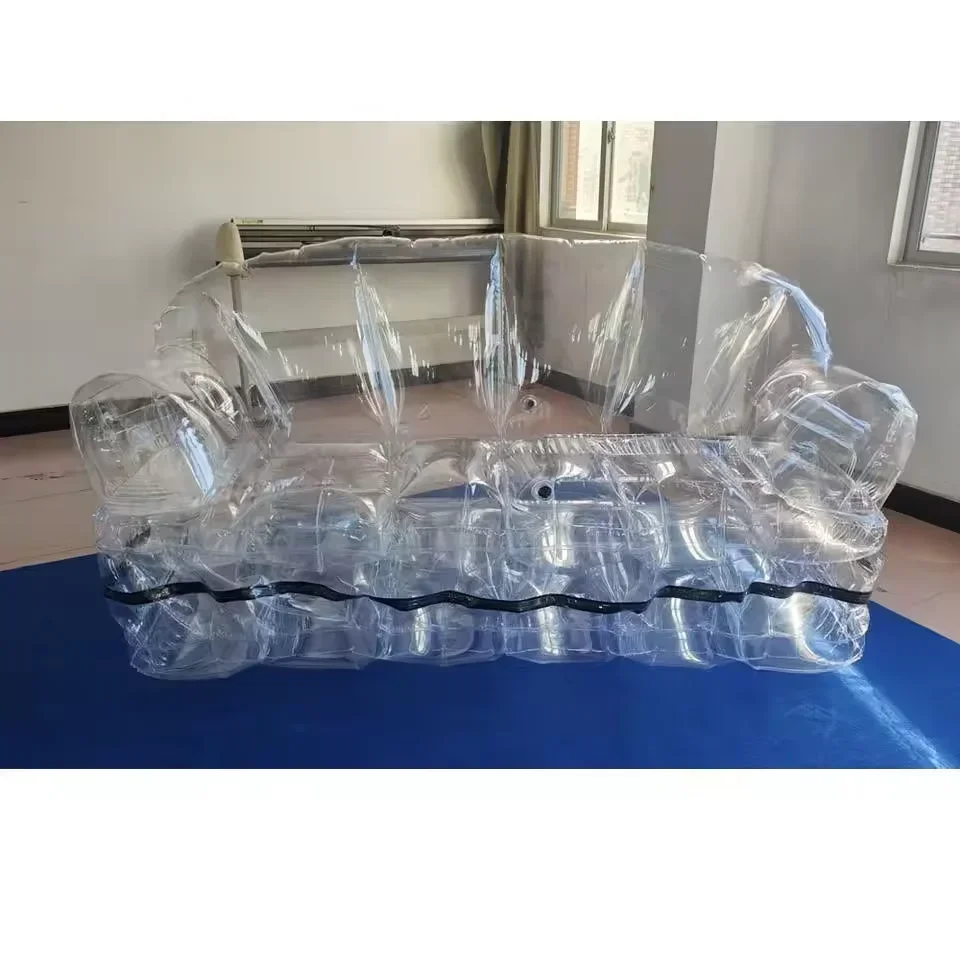

Design Transparent Double Seats Inflatable Air Sofa Suit For Adult