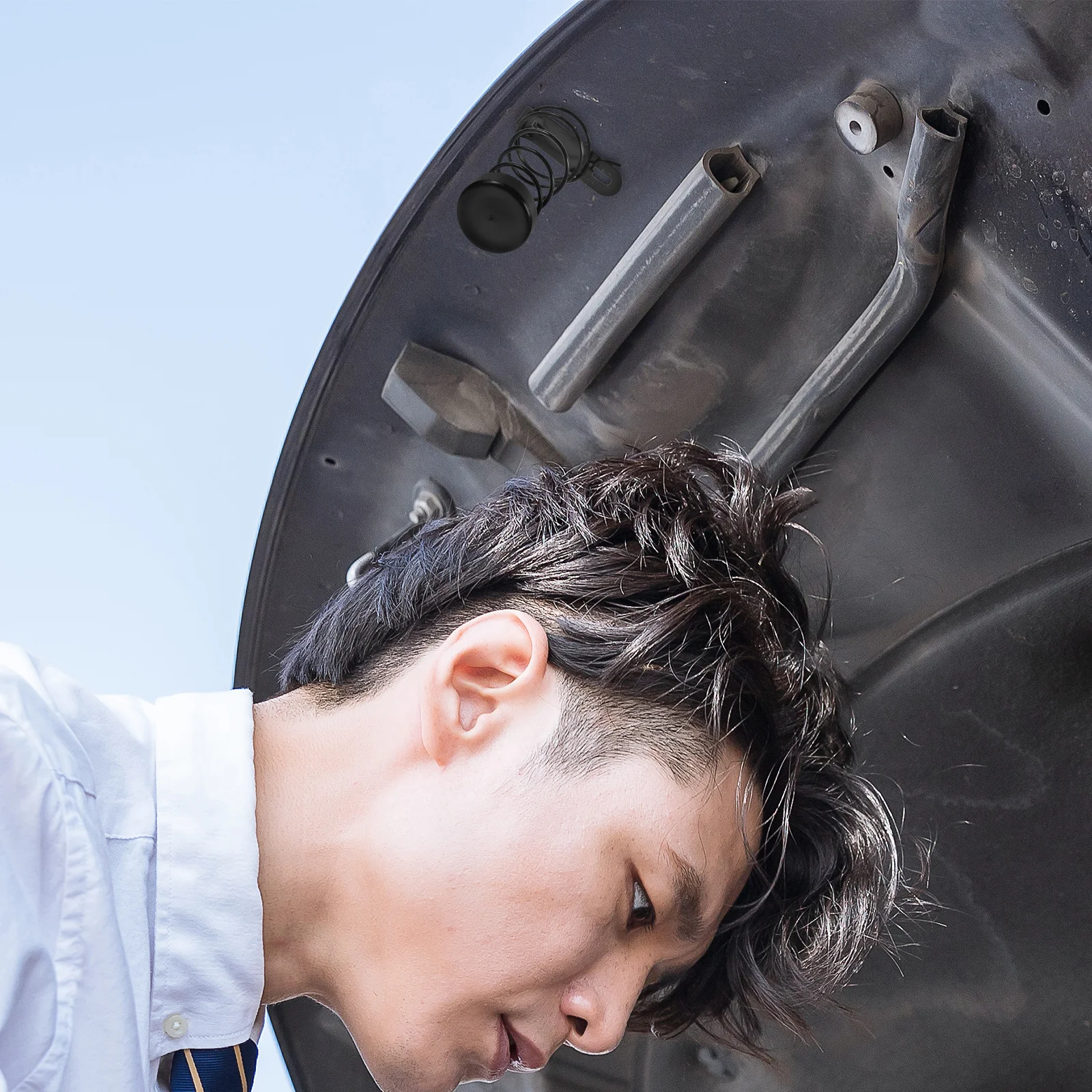 

Automotive Engine Hood Spring Assembly Robust Upgrade Car Hood Stability Repair Parts Compatible Quiet Smooth Opening