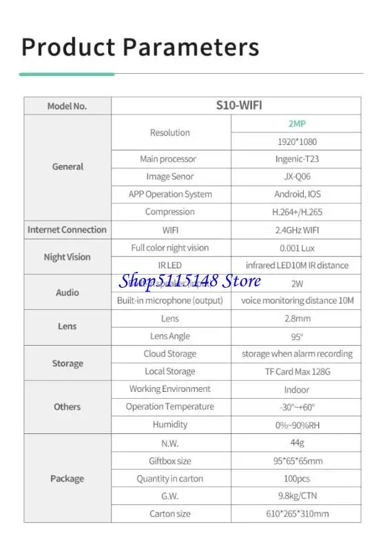 F3MA خلف كاميرا أمان Crystal Lucid 2K ، كاميرات مراقبة لاسلكية لأمن المنزل الداخلي ، كاميرات المراقبة المنزلية ، اللون