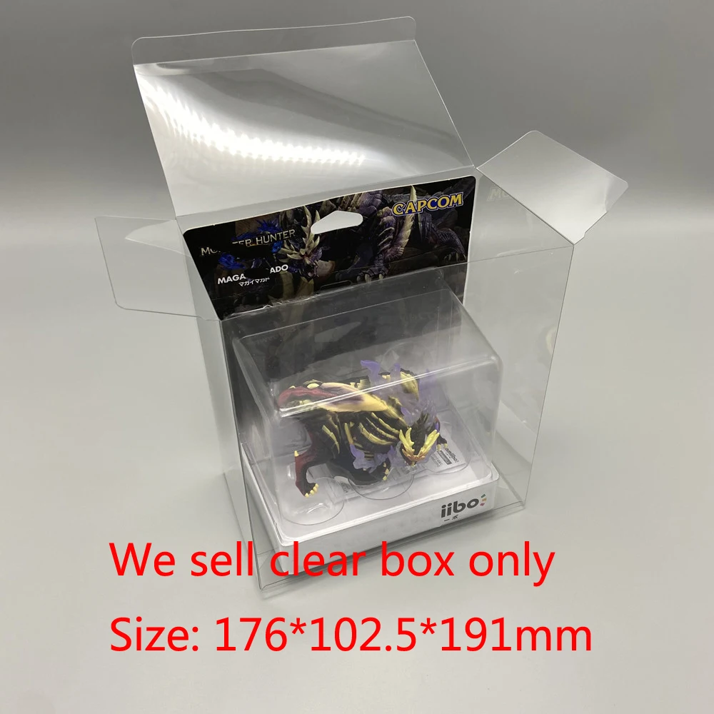 

10pcs PET protective box For Monster Hunter Rise amiibo special transparent display box storage box collection box