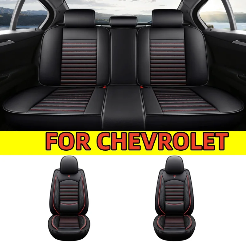 

FOR CHEVROLET Waterproof artificial leather car seat covers, comfortable full set of 5-seat fully wrapped seat covers