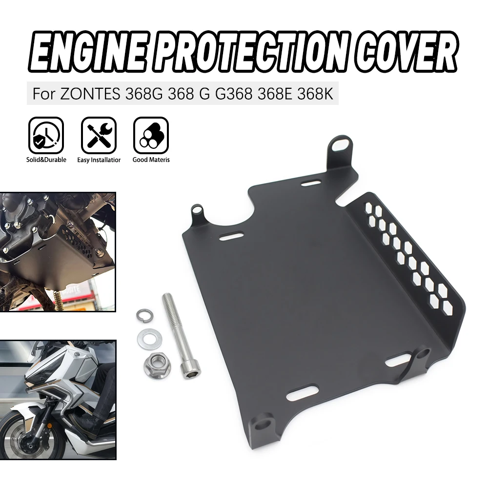

High Quality Aluminum Motorcycle Engine Protection Cover For ZONTES 368 Series 368G 368 G 368-G 368E 368K Belly Pan Protector