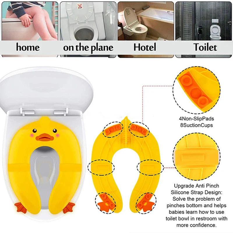 Siège de toilette portable pour enfants, pot pliant de voyage pour bébé, chaise en polymère pour enfants