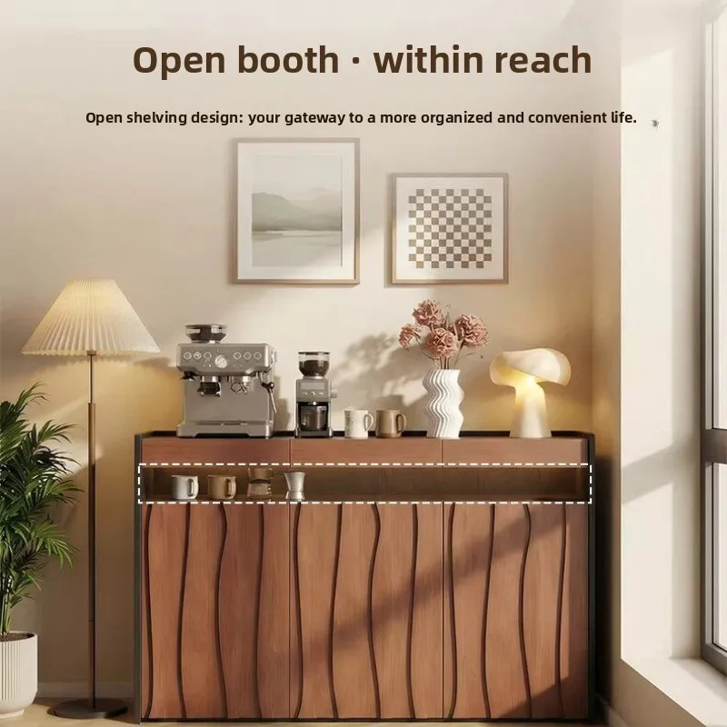 antique style storage cabinet light luxury wall-to-wall multifunctional dining sideboard display hallway living room furniture