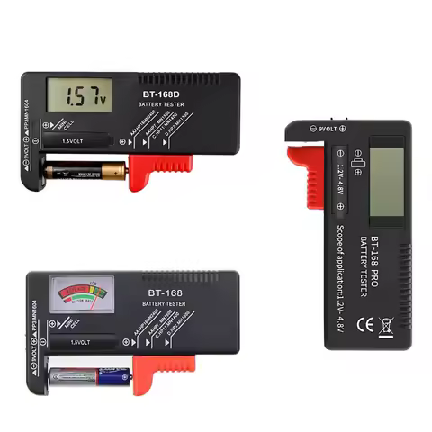 BT-168 Pro BT-168D BT-168 Digital Battery Tester LCD Display C D N AA AAA 9V 1.5V Button Cell Battery Capacity Check Detector