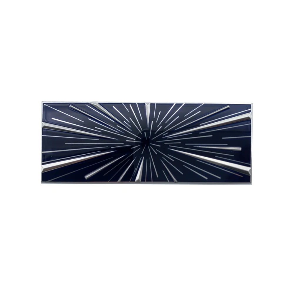 For Tesla Model 3 Highland Time Space Tunnel PLAID Decorative Sticker 2024 Model Y S X Cybertruck Tail Mark 2025 Accessories