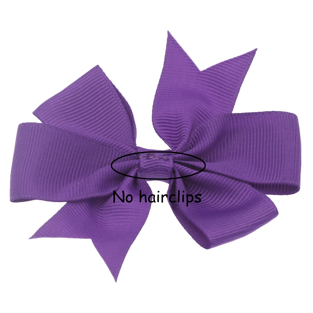 18 pz 8cm nastro Grosgrain fiocchi per capelli senza clip Boutique accessori per capelli fiore copricapo accessorio fai da te per fascia