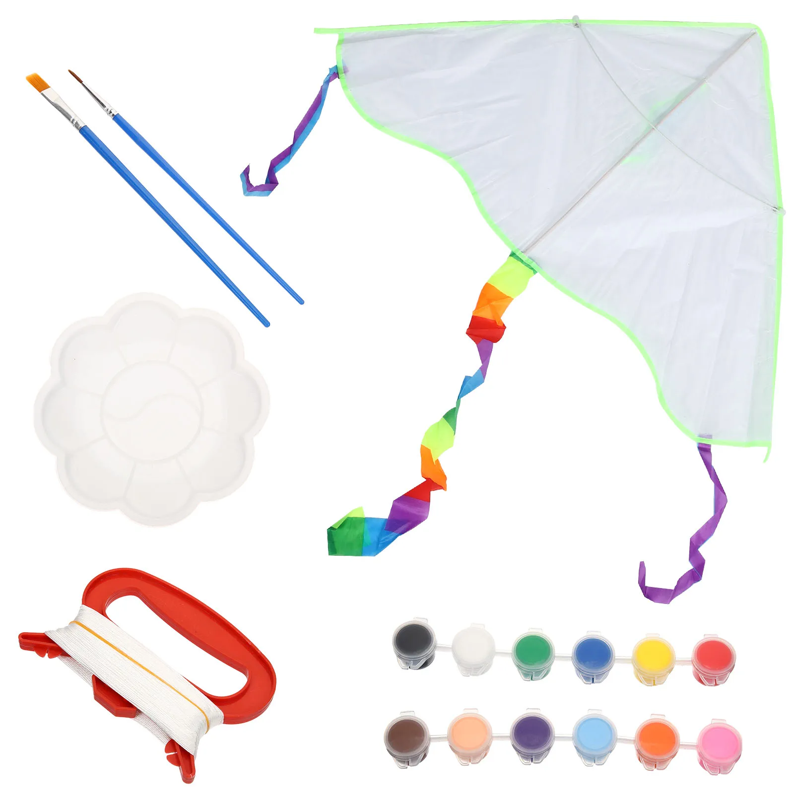 

Outdoor Toys DIY Kite Material Bag for Kids Kites Colorful Painting Blank Child
