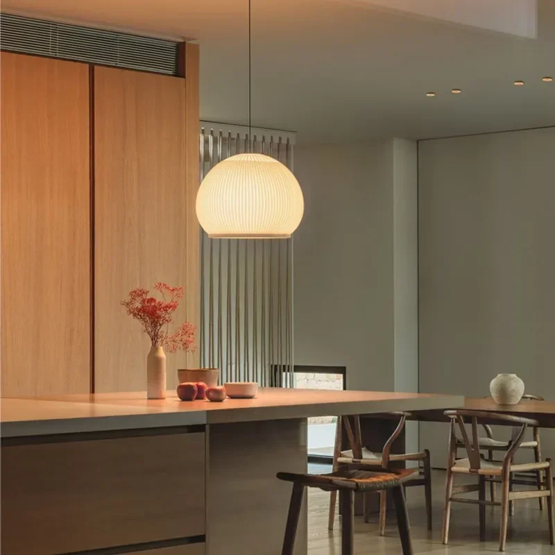 Lampe de pendentif LED tricotée nordique salon salle à manger lustre suspendu cuisine île chambre décor à la maison éclairage intérieur moderne