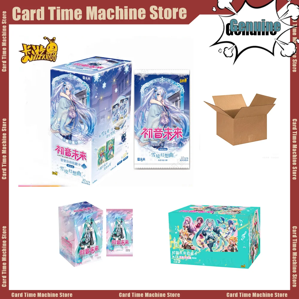 

Подлинные карты KAYOU Hatsune Miku, серия первой упаковки, анимационная игровая коллекция, коробка-бустер, аниме, детские игрушки, подарки для девочек