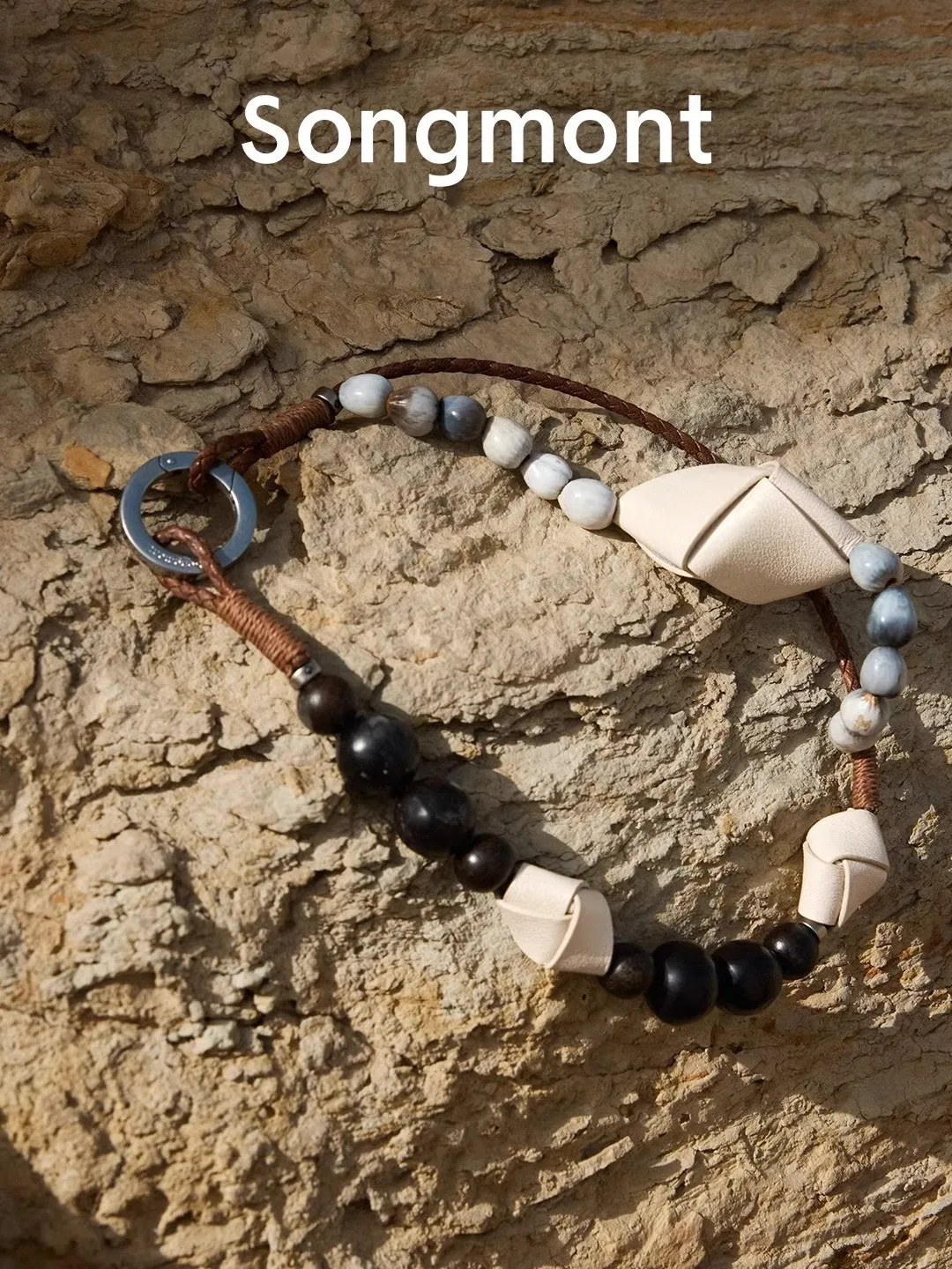 

Songmont Bag Lanyard Natural Seed String Ethnic Wind Bag Pendant Retro Beaded Ornaments Decoration