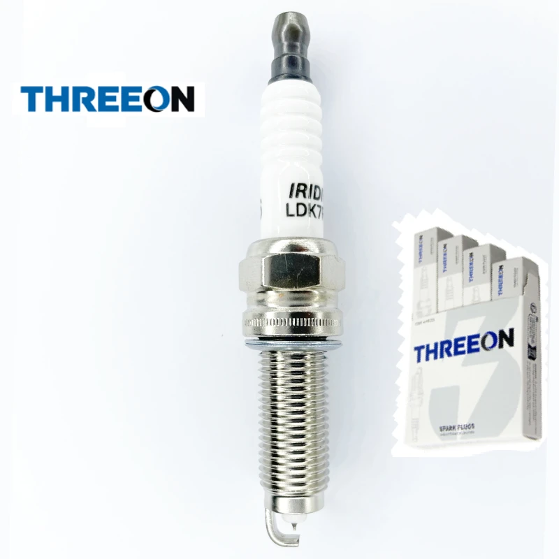 

3/4/6 PCs THREEON Iridium Spark Plug For CHRYSLER 300C DODGE Avenger 3.6 JEEP Cherokee HONDA Accord 12290R48H01 TOC3006