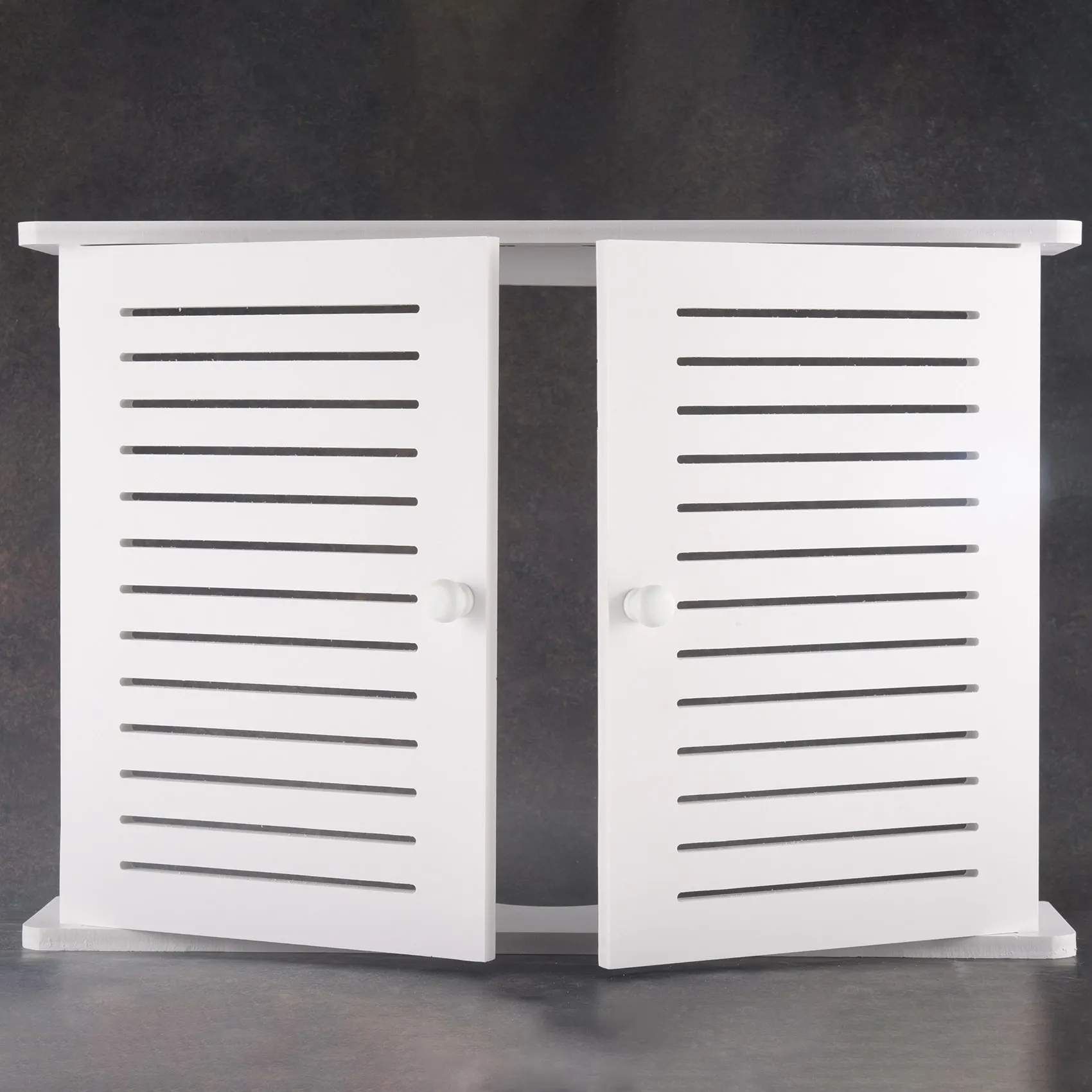 B03C-Wireless Wifi Router Storage Boxes Wooden Box Cable Power Plus Wire Bracket Wall Hanging Plug Board Storage Shelf
