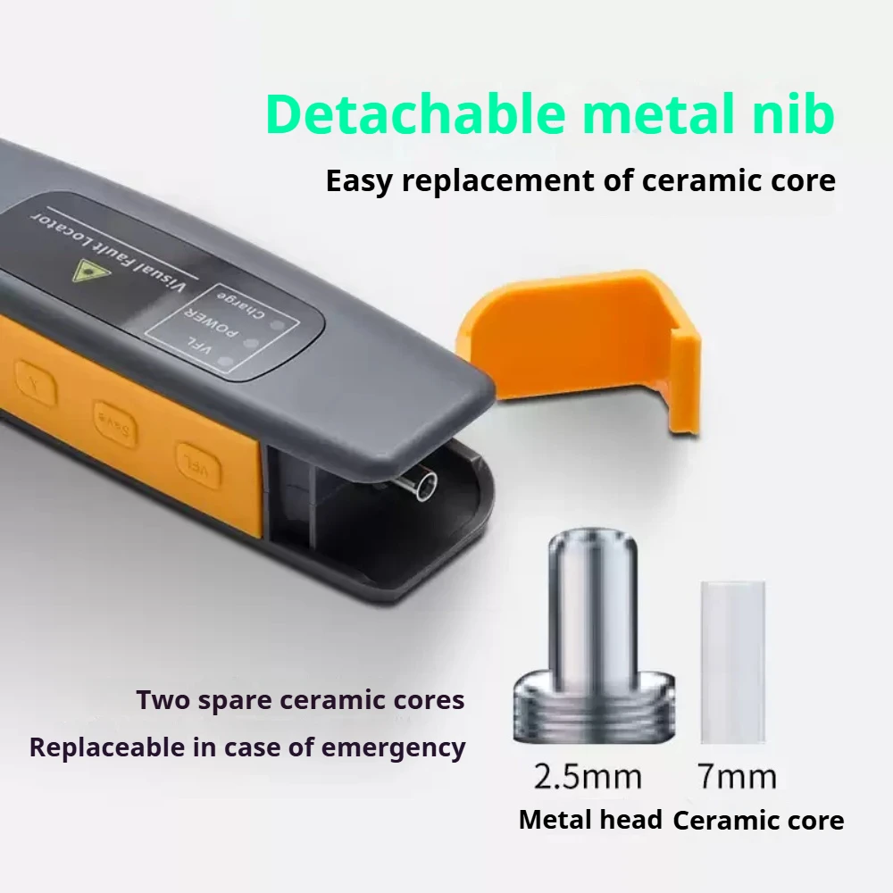 10 mW VFL Visual Fault Locator Rechargeable Fiber Optic Green Laser Pen FTTH Fiber Optic Cable Test Green Light Pen