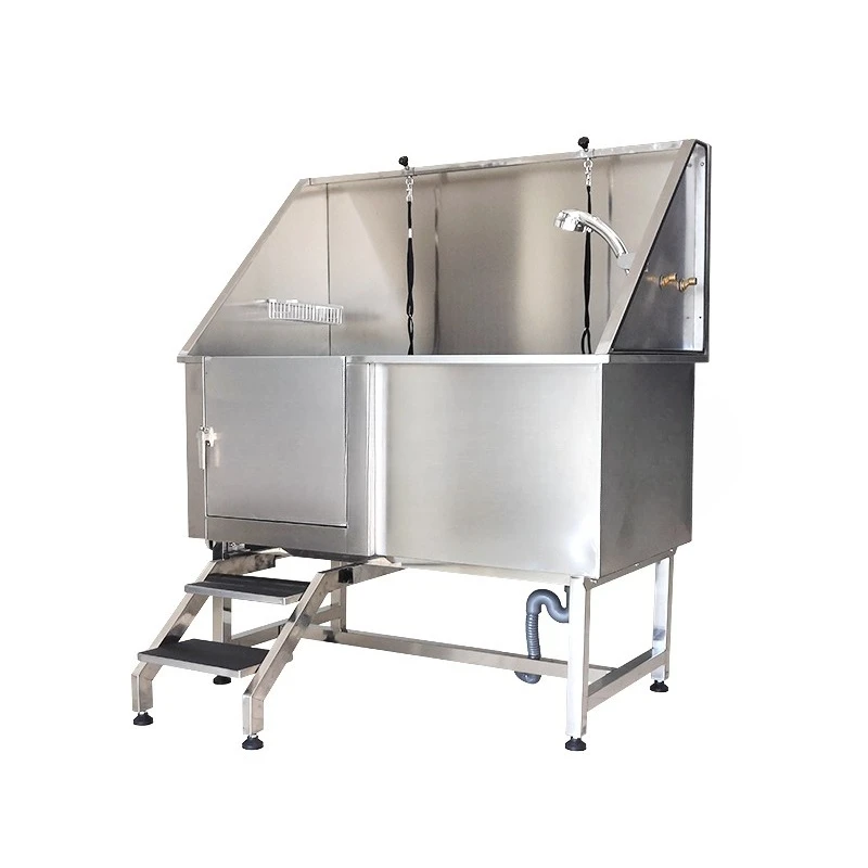 

Pet Durable Stainless Steel Dog Bathtub Dog Grooming Tub Stainless Steel Pet Cleaning Grooming Products