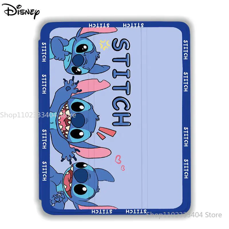 

Чехол для планшета Disney Stitch Angel для iPad Mini 1 2 3 Air 4 5 6 iPad Pro 2022 2021 12,9 дюйма защитный чехол со слотом для ручки