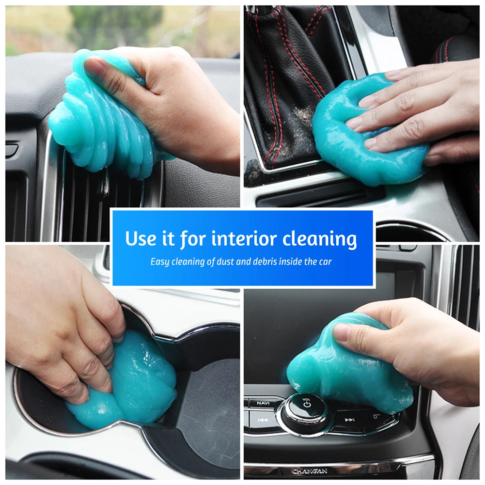 جل تنظيف السيارة للتنظيف الداخلي للسيارة، جل تنظيف متعدد الوظائف، إزالة الغبار للوحة مفاتيح تنفيس الهواء للسيارات، ملحقات السيارة #4