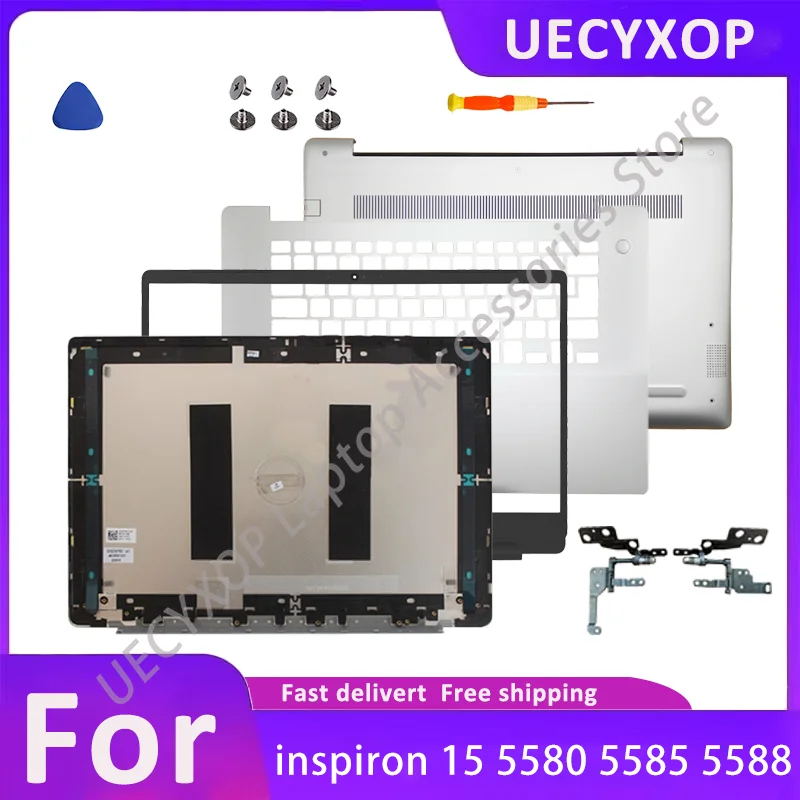 

НОВАЯ задняя крышка для inspiron 15 5580 5585 5588, верхняя крышка ЖК-дисплея/чехол для подставки для рук/нижнее основание 0TVPMH задняя крышка ЖК-дисплея для ноутбука