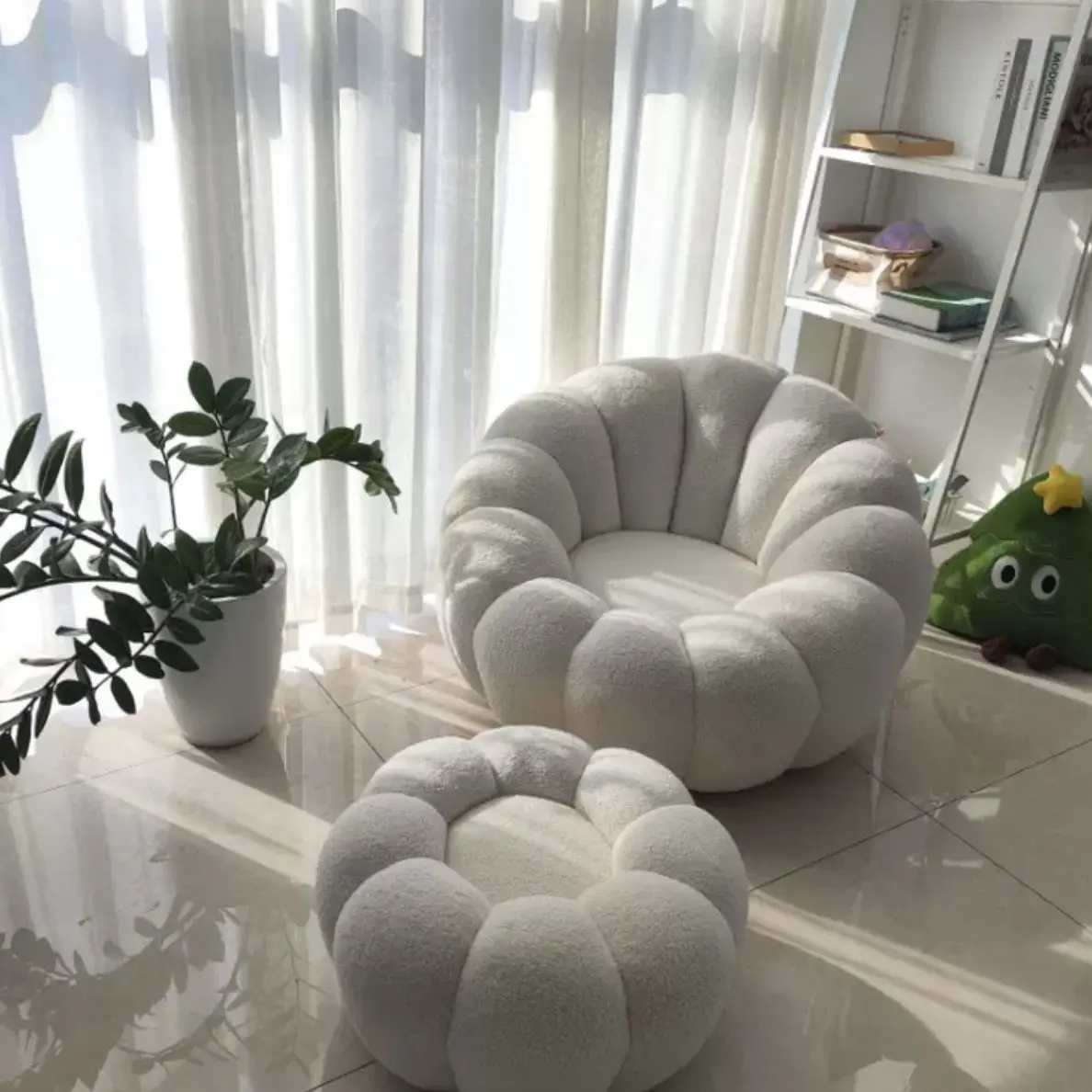 

Ленивый диван-тыква, Интернет-знаменитость, один балкон, спальное кресло с откидной спинкой, кресло для отдыха, гостиная, маленькая квартира, вращающийся диван c