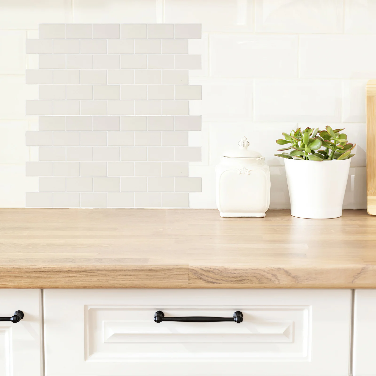 

Waterproof 15x15cm Kitchen Tile Stickers Self Adhesive Peel and Stick Wall Decals Easy to Apply for Home Decor